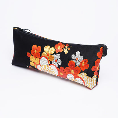 Kimono Obi Silk Piccolo Bag – Plum Blossom