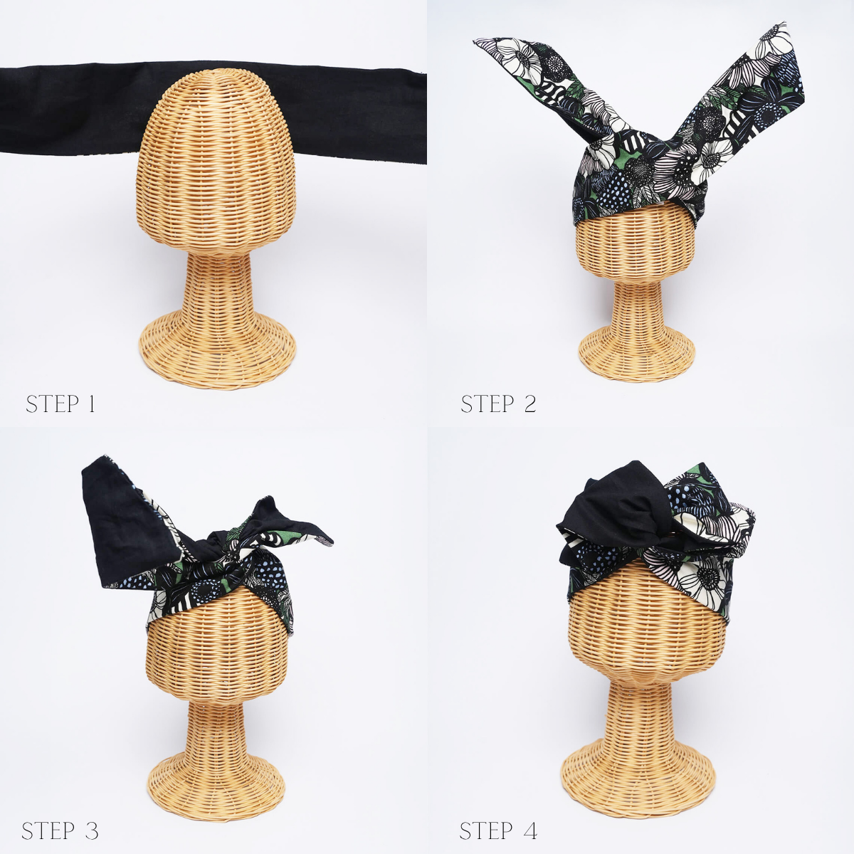 Black & White Small Dot Headband