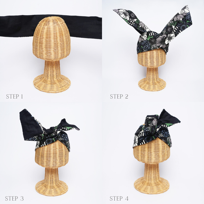 Black & White Small Dot Headband