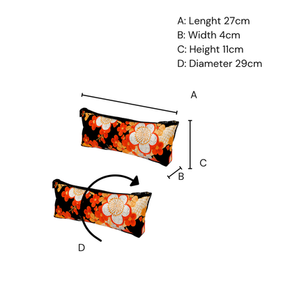 Kimono Obi Silk Piccolo Bag – Plum Blossom